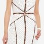 $268 New BCBG Max Azria "Andreea" White Eyelet Cocktail Party Dress NWT 10