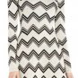 $268 New BCBG Max Azria "Keeley" Silk Pumice Jacquard Sweater Dress NWT S