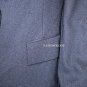 $198 New BCBG Max Azria Black One Button Woven Wool Jacket Blazer L