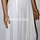 $268 New Max&Cleo by BCBG Chiffon Overlay Embellished Eggshell Strapless Gown 6