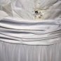 $268 New Max&Cleo by BCBG Chiffon Overlay Embellished Eggshell Strapless Gown 6