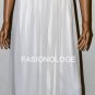 $268 New Max&Cleo by BCBG Chiffon Overlay Embellished Eggshell Strapless Gown 6