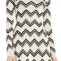 $268 New BCBG Max Azria "Keeley" Silk Pumice Jacquard Sweater Dress NWT XS