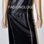 $288 New BCBG Max Azria "GRETA" Black  Lace Satin Party Dress L