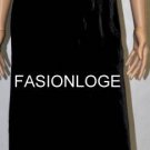 $558 New BCBG Max Azria Black Cream Chiffon Rosette Cocktail Dress Gown ~0~