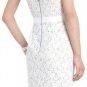 $248 New BCBG Max Azria "Alice" White Lace Cocktail Party Dress 10