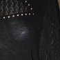 $398 New BCBG Max Azria Black Viscose Tassle Party Cocktail Top Sweater L