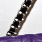 $278 New BCBG Max Azria Dark Violet Leather Fold Hand/Should Bag OS
