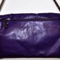 $278 New BCBG Max Azria Dark Violet Leather Fold Hand/Should Bag OS