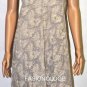 $978 New BCBG Max Azria Collection Embroidered Lace Mesh Mocha Cocktail Dress L