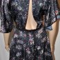 $178 New BCBG Multi Silk Flutter Sleeve Party Dress S