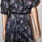 $178 New BCBG Multi Silk Flutter Sleeve Party Dress S