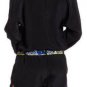 $288 New BCBG Max Azria Black Combo 100% Silk Romper Belted Jumpsuit L