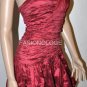 $348 New BCBG One Shoulder Crinkled Cocktail Dress 4