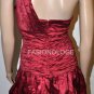 $348 New BCBG One Shoulder Crinkled Cocktail Dress 4