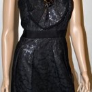 $298 New BCBG Ink Embellished Jacjuard Party Dress 12