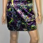 $258 New BCBG Max Azria Grape Floral Print Strapless Cocktail Party Dress 2
