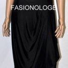 $318 New BCBG Max Azria Black Beaded Acetate Cocktail Dress L