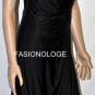 $318 New BCBG Max Azria Black Beaded Acetate Cocktail Dress L