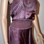 $208 New BCBG Max Azria Embroidered Amethyst Satin Party Dress M