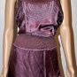 $208 New BCBG Max Azria Embroidered Amethyst Satin Party Dress M