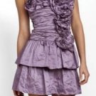 $478 New BCBG Max Azria "Marcella" Violet Strapless Crinkled Cocktail Dress 4