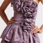 $478 New BCBG Max Azria "Marcella" Violet Strapless Crinkled Cocktail Dress 4