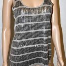$248 New BCBG Max Azria Moss "BELLE" Sequin Knit Top L