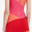 $248 New BCBG Max Azria "Debra" Begonia Color Block Cocktail Party Dress NWT  M