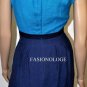 $238 New BCBG Max Azria Pacific Blue Bamboo Knit Cocktail Party Dress 2