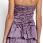 $478 New BCBG Max Azria "Marcella" Violet Strapless Crinkled Cocktail Dress 2