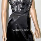 $218 New Mac&Cleo by BCBG Lace Satin Black Colette Party Cocktail Dress 10