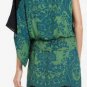 $268 New BCBG Max Azria "Leia" Black Lawn Lace Print Cocktail Party Dress NWT L