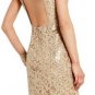 $348 New BCBG Max Azria "Kaya" Gold Combo Sequin Cocktail Party Dress NWT 6