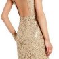 $348 New BCBG Max Azria "Kaya" Gold Combo Sequin Cocktail Party Dress NWT 6