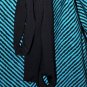 $218 New BCBG Max Azria Black Stripe Print Jersey Short Party Dress S
