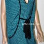 $218 New BCBG Max Azria Black Stripe Print Jersey Short Party Dress S