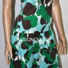 $218 New BCBG Max Azria Floral Print Cotton Ruffle Cocktail Party Dress M