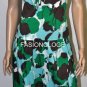 $218 New BCBG Max Azria Floral Print Cotton Ruffle Cocktail Party Dress M