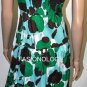 $218 New BCBG Max Azria Floral Print Cotton Ruffle Cocktail Party Dress M