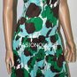 $218 New BCBG Max Azria Floral Print Cotton Ruffle Cocktail Party Dress M