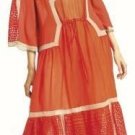 $498 New BCBG Max Azria Runway "Clare" Bright Poppy Cocktail Party Dress M