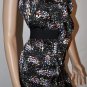 $178 New BCBG Cascading Ruffle Satin Mini Party Dress M