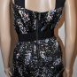 $178 New BCBG Cascading Ruffle Satin Mini Party Dress M