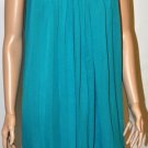 $338 New BCBG Max Azria Embellished Chiffon Teal Cocktail Party Dress 8