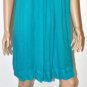 $338 New BCBG Max Azria Embellished Chiffon Teal Cocktail Party Dress 8