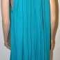 $338 New BCBG Max Azria Embellished Chiffon Teal Cocktail Party Dress 8