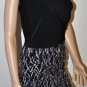 $178 New BCBG Black Banded Skirt Jersey Party Dress S