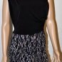 $178 New BCBG Black Banded Skirt Jersey Party Dress S