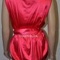 $248 New BCBG Max Azria Bright Raspberry Belted Silk Party Cocktail Top S